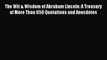 Read The Wit & Wisdom of Abraham Lincoln: A Treasury of More Than 650 Quotations and Anecdotes
