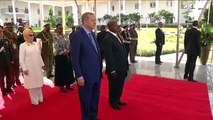 Cumhurbaşkanı Erdoğan, Uganda Cumhurbaşkanlığı Sarayı’nda