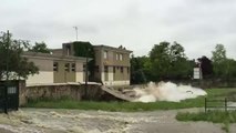 Douves du Château de Beynes inondées : les murs s'effondrent !