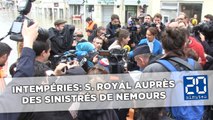 Intempéries: Ségolène Royal en déplacement à Nemours