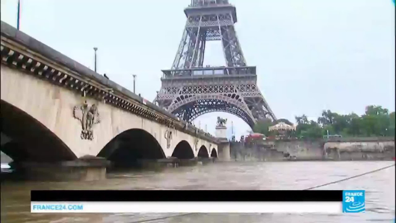 France Floods: river Seine overflows and bursts...