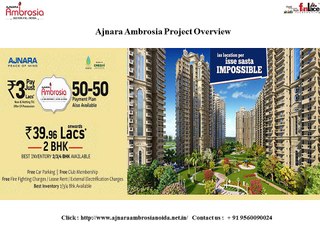 Ajnara Ambrosia Affordable Homes @ + 91-9560090024
