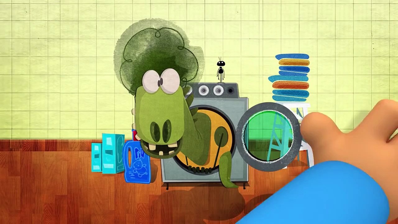 Learn english through cartoon | Pocoyo with english subtitles | Episode 6: Elly's bath