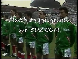 Match Coupe du Monde Algerie Allemagne 1982