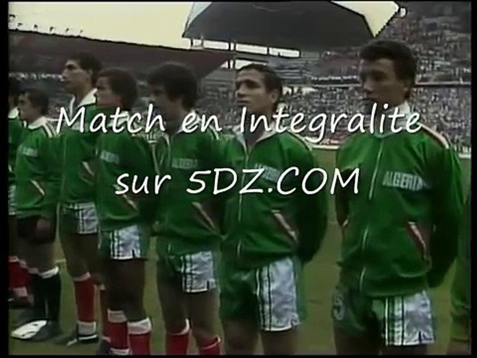 Match Coupe du Monde Algerie Allemagne 1982