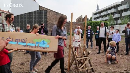 À Lille, les «Voisins du quai» posent la première pierre de leur logement participatif