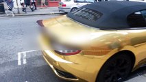 Gold plated supercar with 'L' plates gets parking ticket