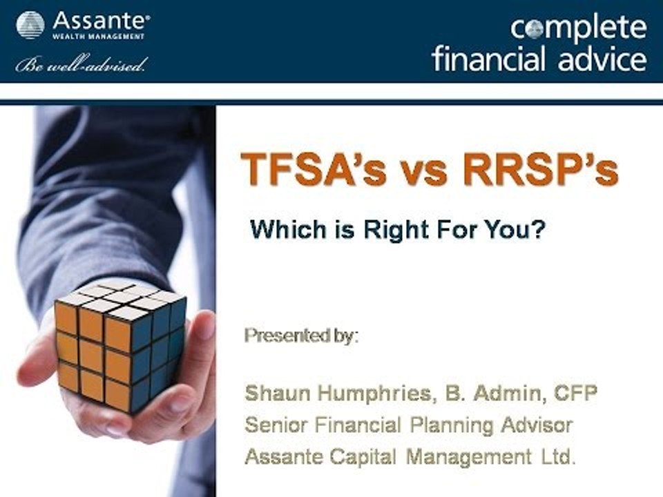 TFSA's vs RRSP's