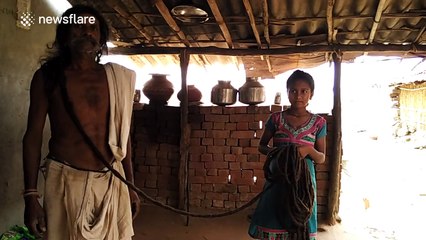 Indian man with 62ft-long hair