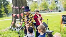 www.BobbyTheMagician.com's magic shows, robot fun, balloon twisting reviews, vs Aaron Martini Vancouver, BC, Canada