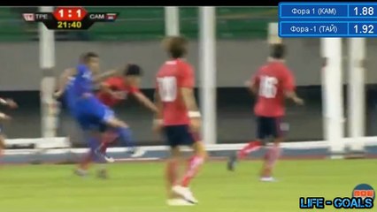 Goal Chinese Taipei 2-1 Cambodia - 02-06-2016