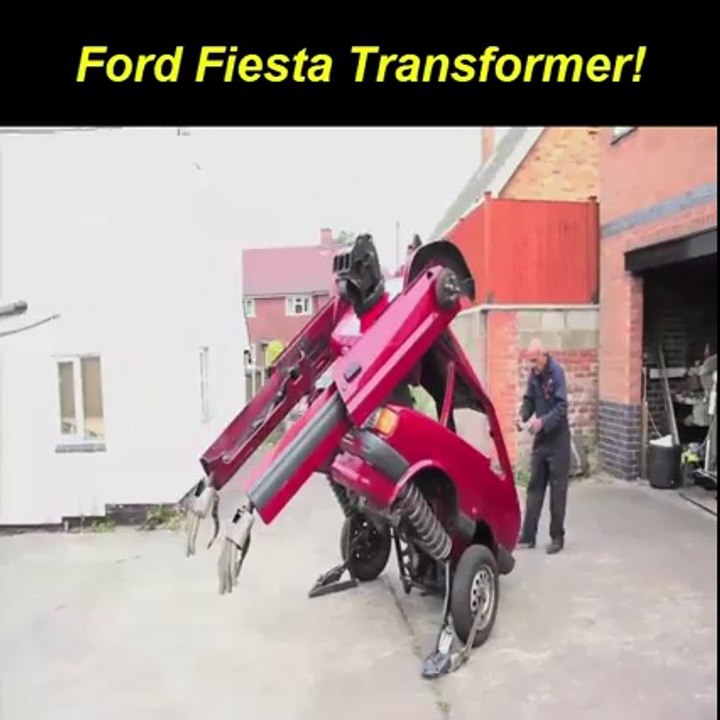 Transformaram este pequeno Ford Fiesta em algo incrivel e louco!