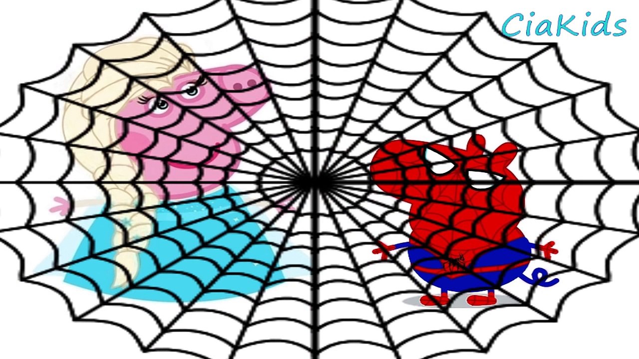 Peppa Pig em Português George Pig Spiderman Homem Aranha Venom Joker Frozen Elsa Hulk Maleficent.mp4