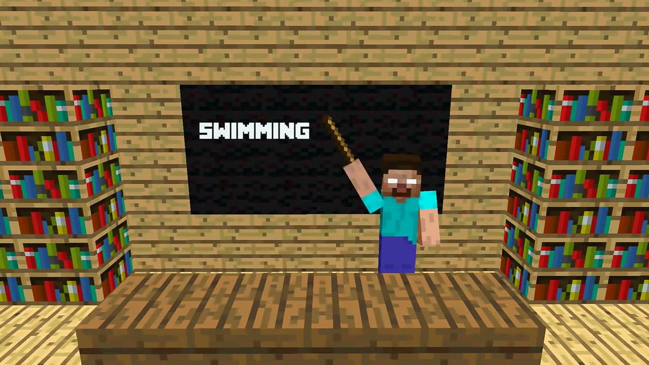 Monster School: Girls vs Boys Swimming Challenge - Minecraft Animation
