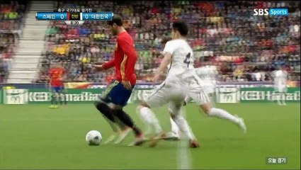 축구 국가대표 평가전 대한민국 vs 스페인 전반전경기.160602.HD