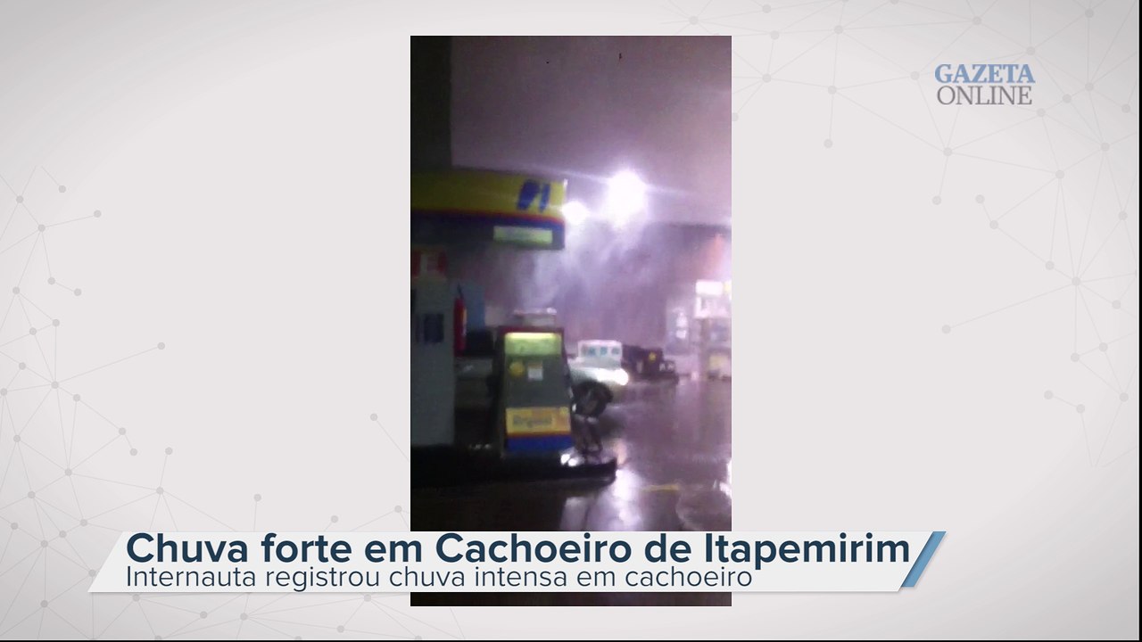 Chuva intensa em Cachoeiro de Itapemirim