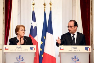 Déclaration conjointe avec Michelle Bachelet, présidente de la République du Chili