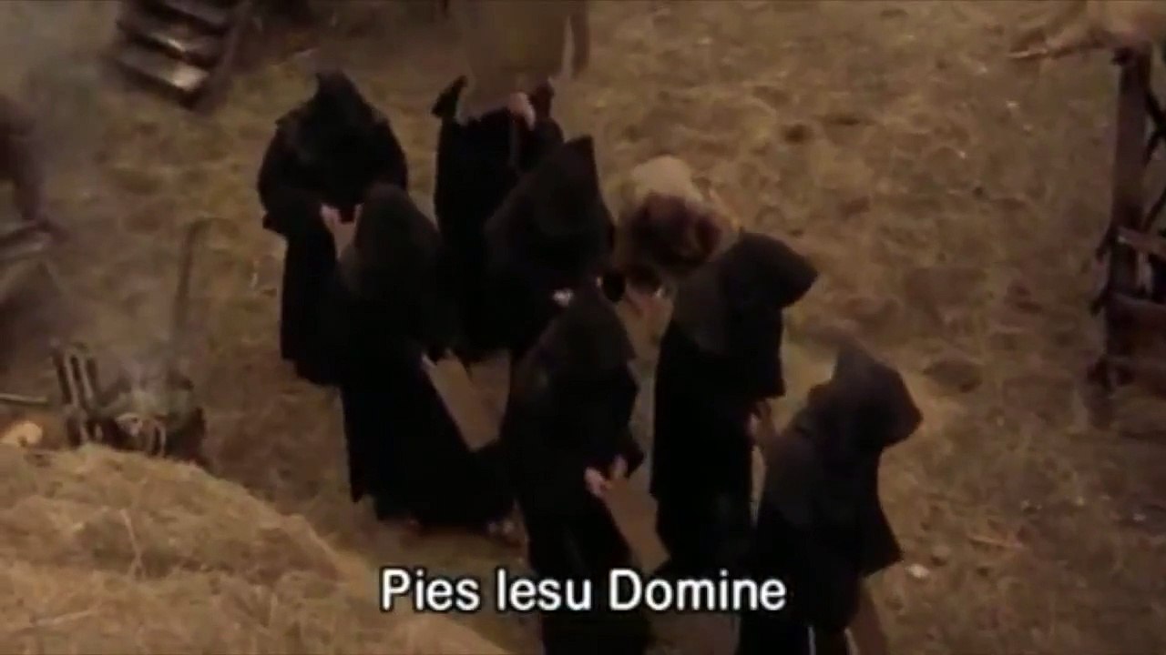 Monty Python and The Holy Grail Monks with subtitles Reversed