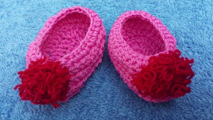 Cara Merajut Sepatu Bayi Pinky Cute