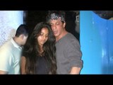 Shahrukh Khan With Beautiful Daughther Suhana Spotted Outside A Restaurant