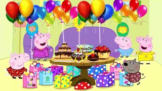 Five little Crying Peppa Pig Jumping on the Bed | Peppa Pig English Episodes / Bubbles - 2014 HD