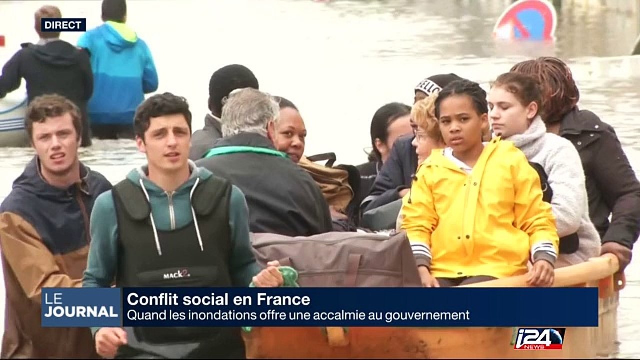 France: quand les inondations offre une accalmie au gouvernement