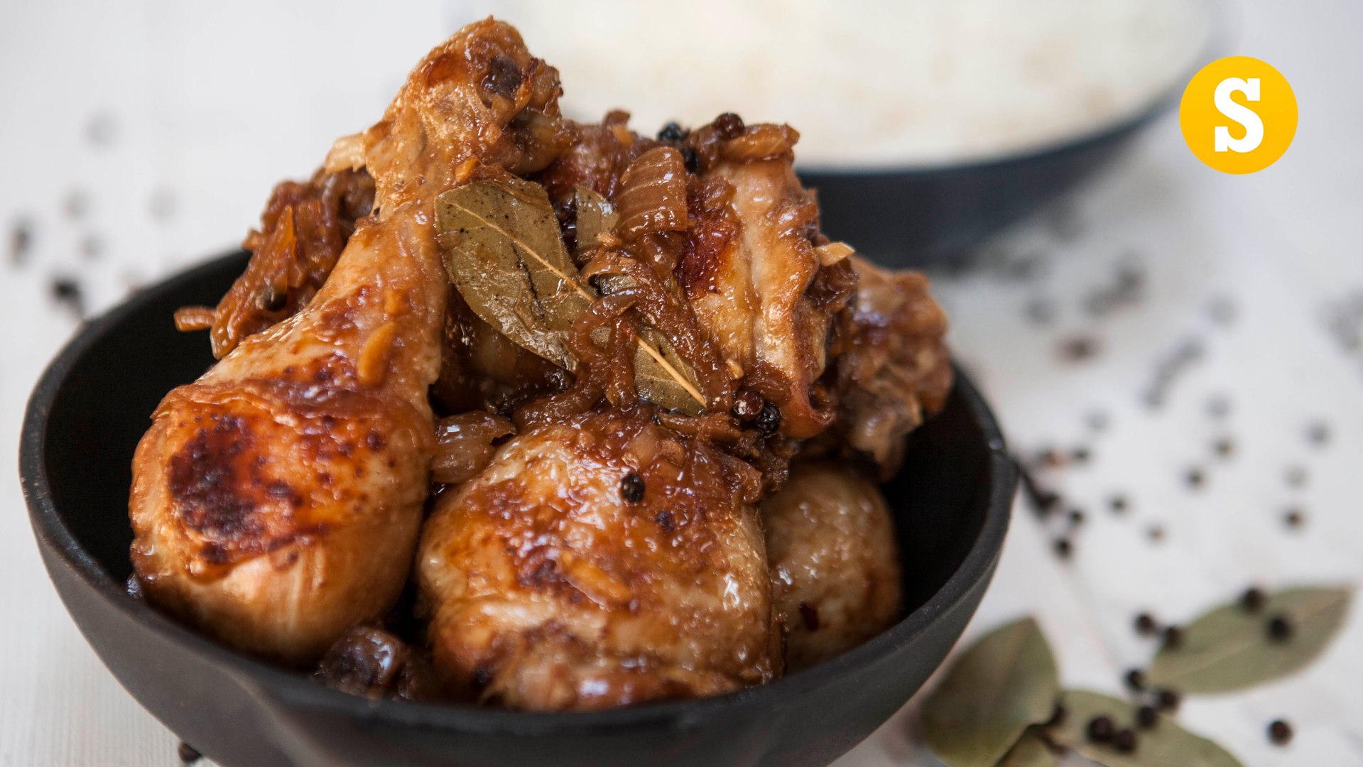 Peppercorn Chicken Filipino Adobo