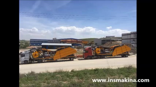 ins makina beton santralleri concrete batching plants Cezayir ECO 60 beton santrali sevkiyat