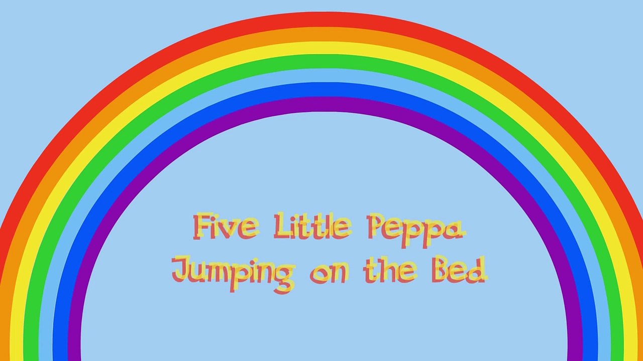 Five Little Peppa Jumping on the Bed by Kids World Nursery Rhymes