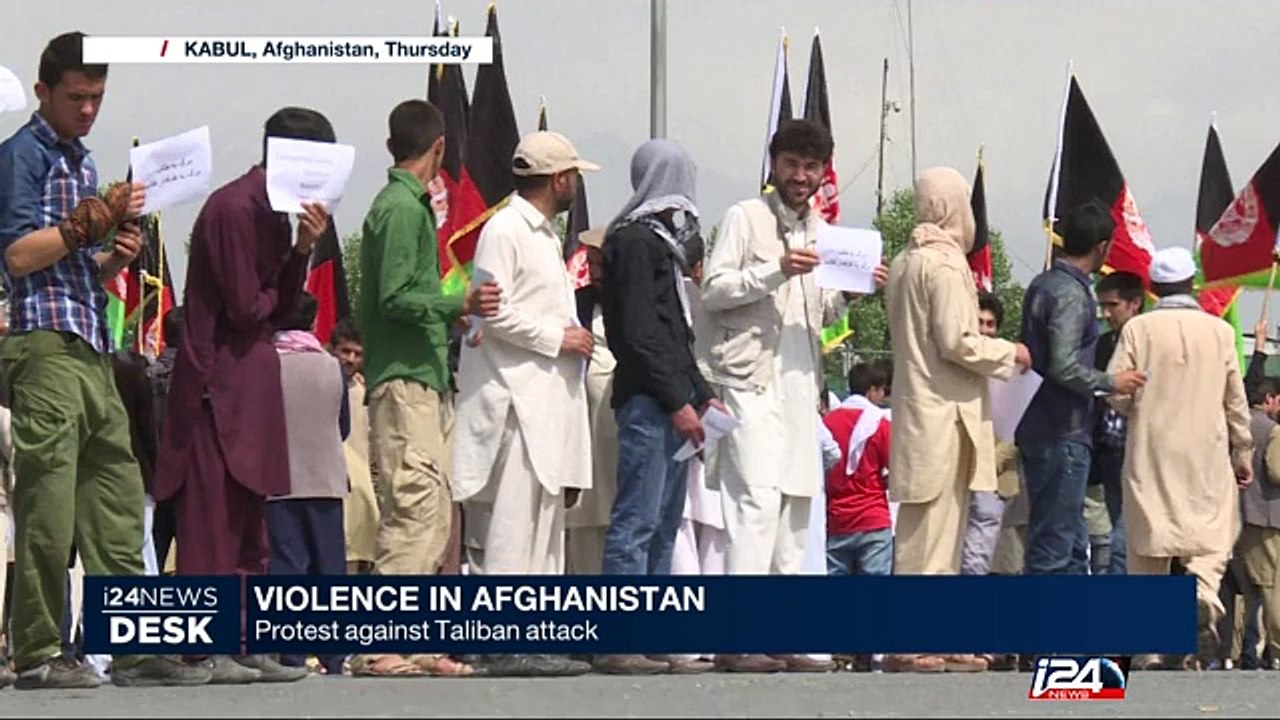 Protest against Taliban attack in Afghanistan