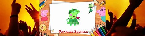 Peppa Pig Costumes Party Finger Family Inside  Out Frozen Nursery Rhymes Lyrics