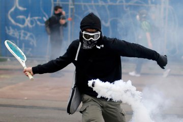Nantes'da protesto eylemleri