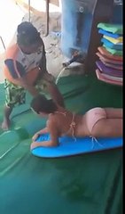 Giant Slide Fires A Human Torpedo