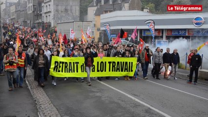 下载视频: Loi Travail : Près de 600 manifestants à Saint-Brieuc