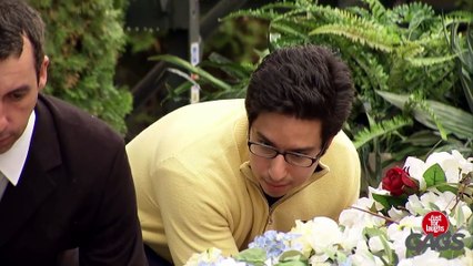 Man Puts Out Cigarette Inside Coffin !