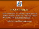 Mobile Synergies - Mobile App Maker Toronto