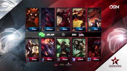 Ever vs JAG, Game 2 - LCK Summer 2016 W2D2 - ECS Ever vs Jin Air Green Wings - by  Tournaments vs Stream Games