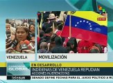 Indígenas venezolanos se movilizan en apoyo al gobierno