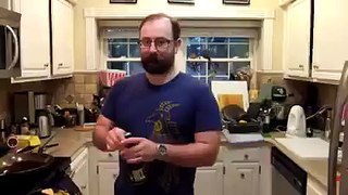 Opening Beer Correctly with a Knife (Reverse Grip version)