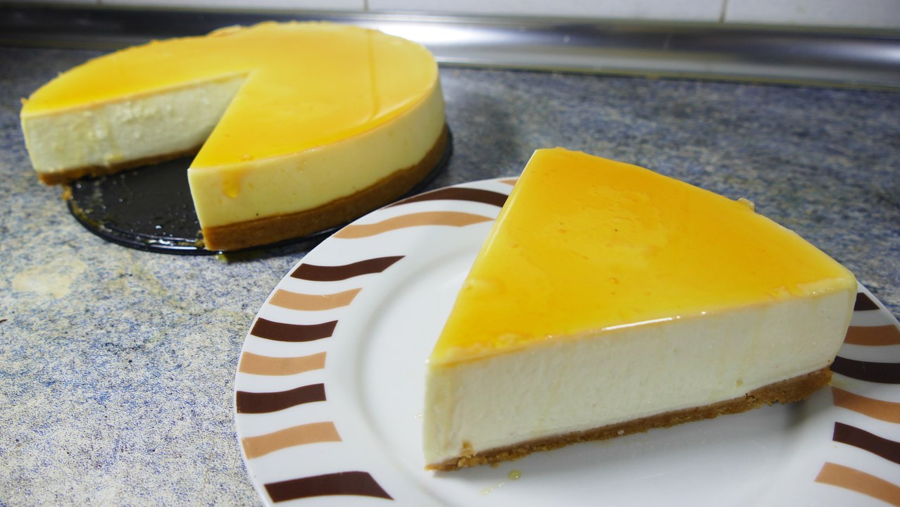 TARTA DE QUESO Y CARAMELO - recetas de postres faciles y rapidos y economicos de hacer