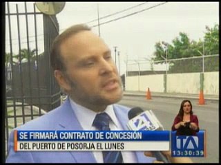 Se firmará contrato de concesión del puerto del Posorja el lunes