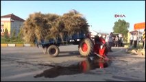 Bartın - Traktör İkiye Bölündü, Sürücü Kazadan Yara Almadan Kurtuldu
