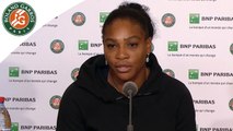 Roland-Garros 2016 - Conférence de presse: S. Williams / 1/4