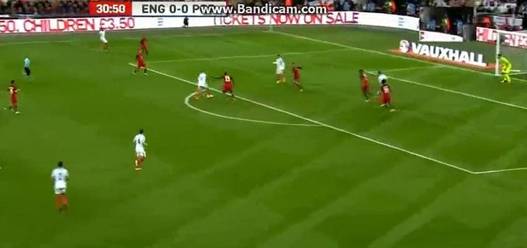 Kyle Walker super shoot- England 0-0 Portugal - 02-06-2016