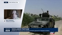 Exclusive footage: battle for Falluja put on hold as concern grows for trapped civilians