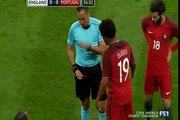 Bruno Alves RED CARD - England vs Portugal