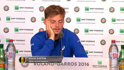 Roland-Garros - Goffin : "Ça s'est joué à pas grand-chose"