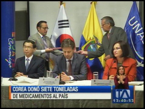 La República de Corea dona medicamento a los afectados por el terremoto