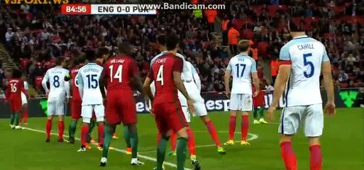 Chris Smalling Goal- England 1-0 Portugal - 02-06-2016