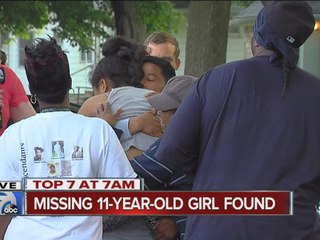 11-year-old girl who disappeared from Hazel Park home reunited with family live on 7 Action News